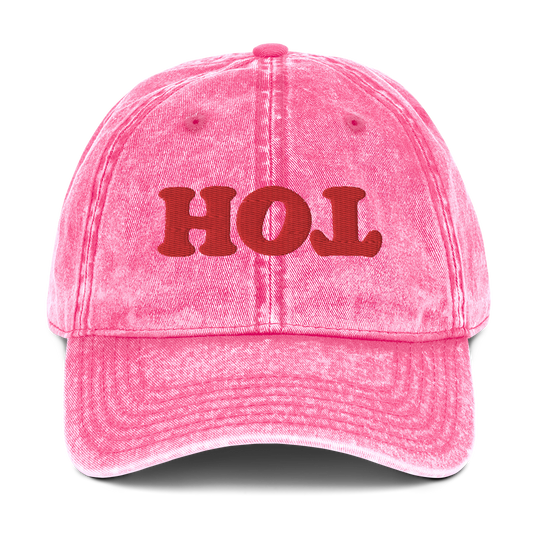 Hot Pink - vintage distressed cap
